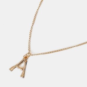 Letter "A" Pendant Necklace